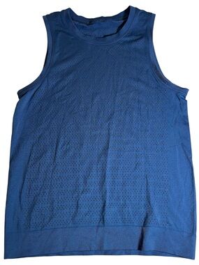 lululemon athletica Blue Sleeveless Knit Tank